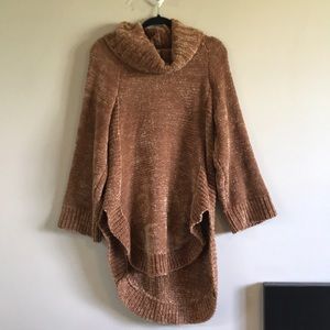 Anthropologie Velvet Rust Sweater